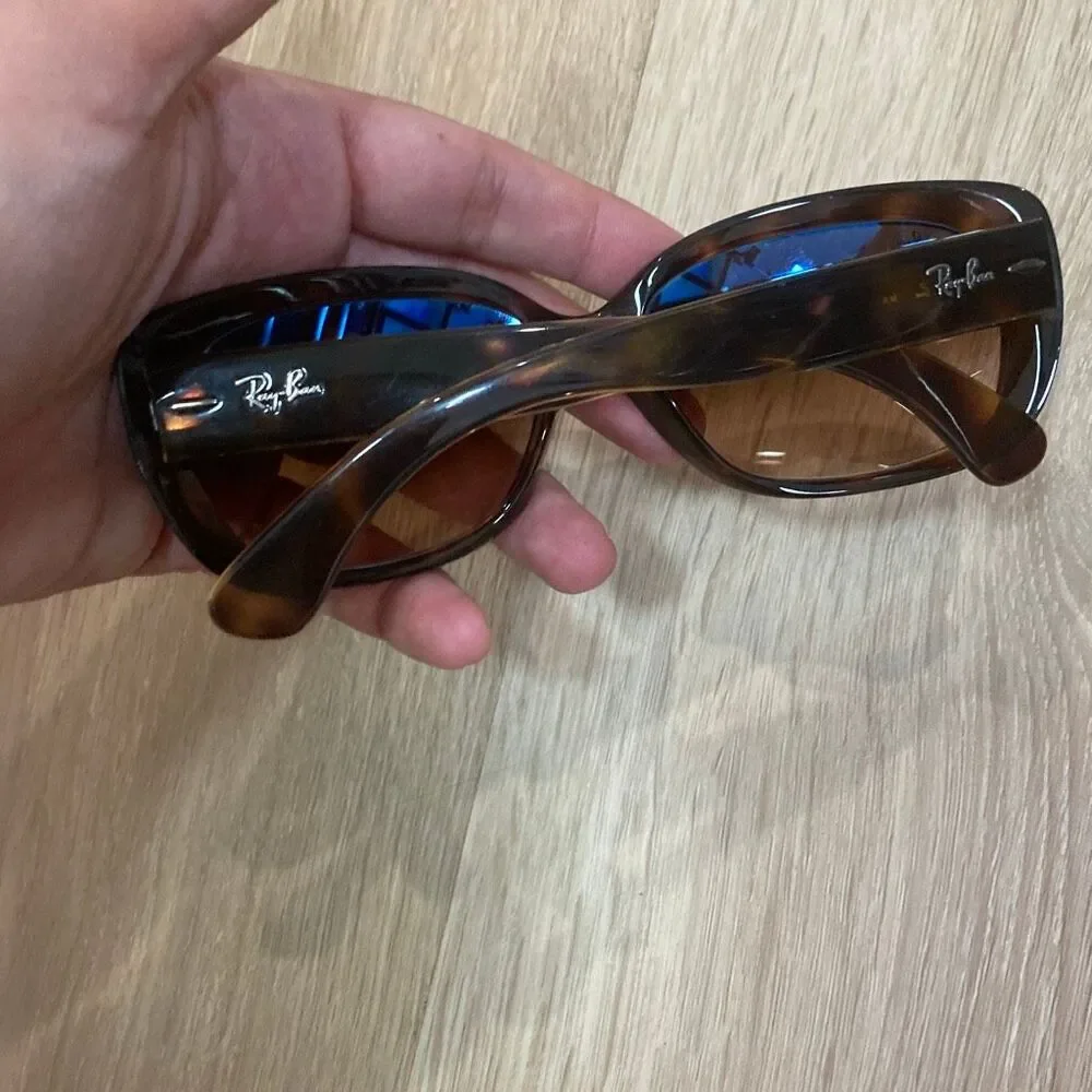 Ray-Ban Tortoise Shell Jackie Ohh Style Sunglasses Brown Gradient Lenses - Picture 5 of 7